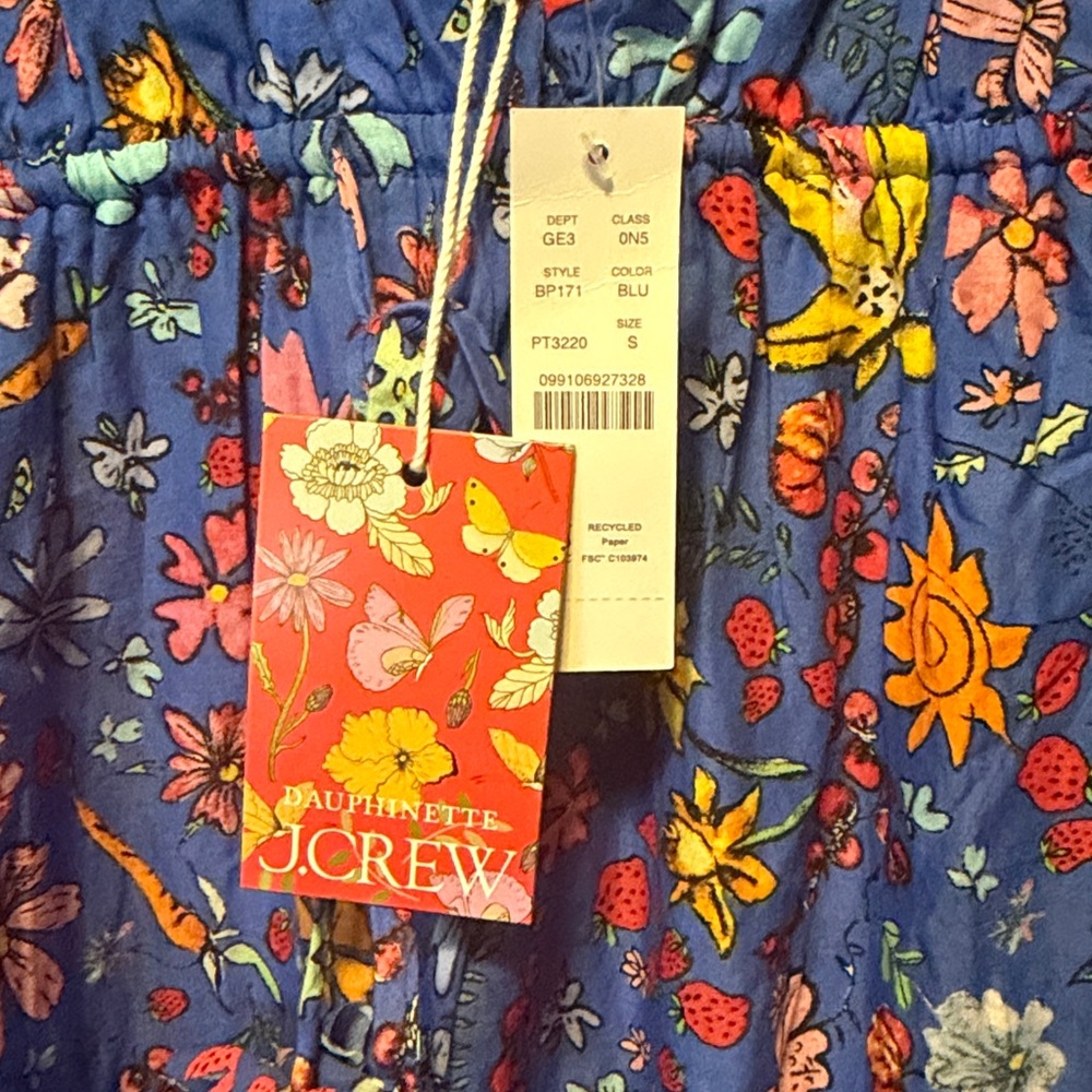 J. Crew Blue Floral Maxi Dress - Picture 4 of 4